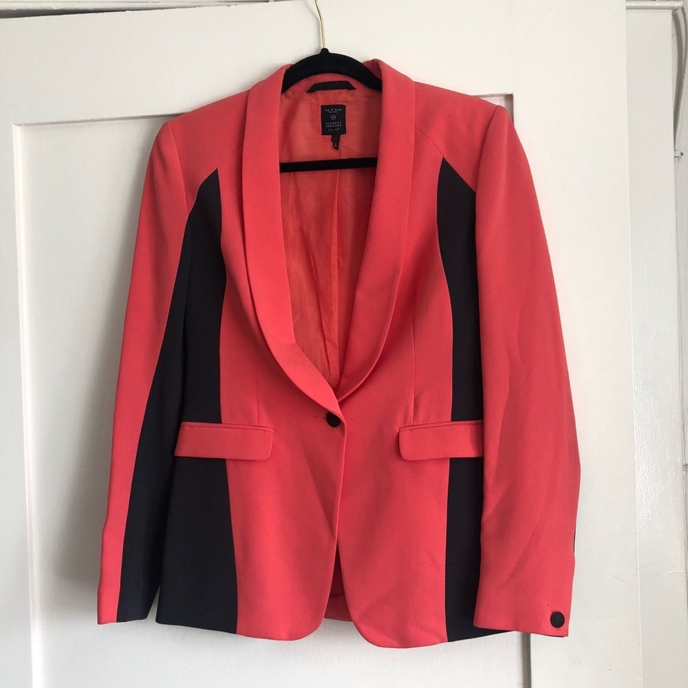 Coral Rag & Bone X's Barneys work blazer